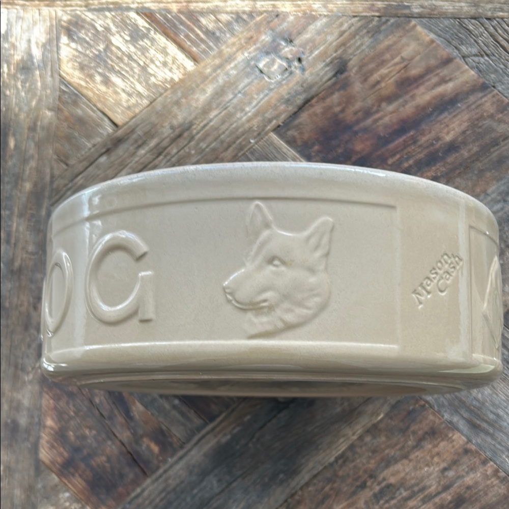 Mason Cash Lettered Dog Bowl - Picture 2 of 5